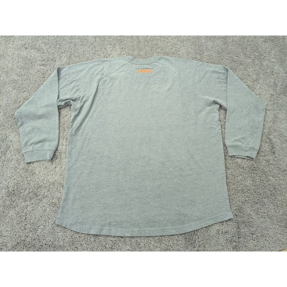 Ariat Rebar Sweater Mens 2XL Pullover Long Sleeve Crew Neck Gray‎ Spellout